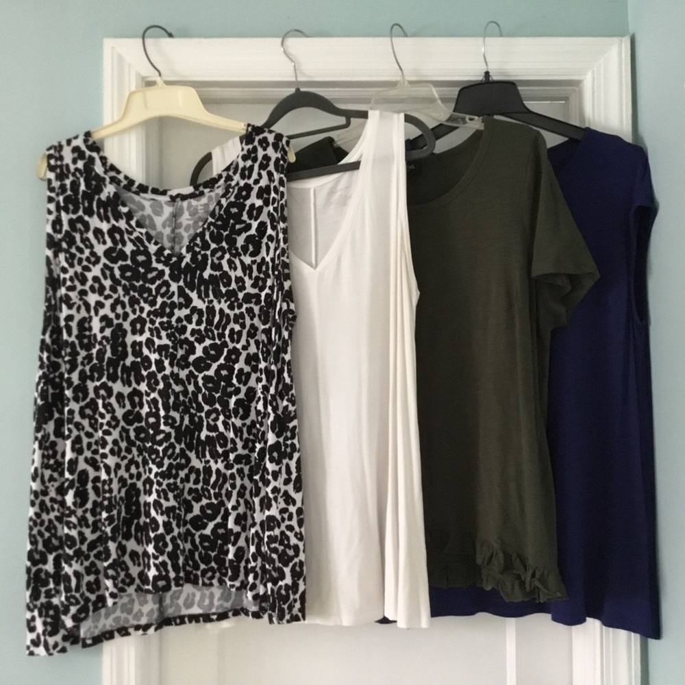 Lot/Bundle of 4 tank/tee T shirts, all size 18/20